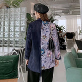 Floral Long Sleeve Blazer With Pockets